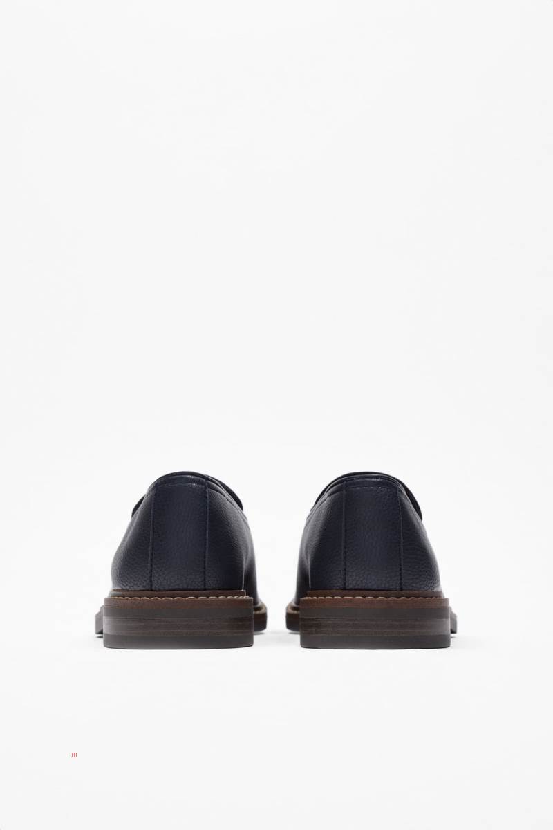 ZARA SPORTY PENNY Loafers Herr Marinblå Blå | ZRUYG-5420