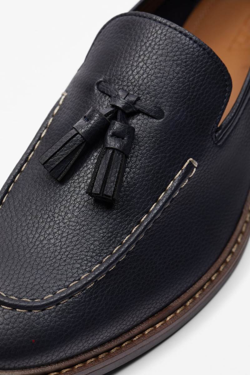 ZARA SPORTY PENNY Loafers Herr Marinblå Blå | ZRUYG-5420