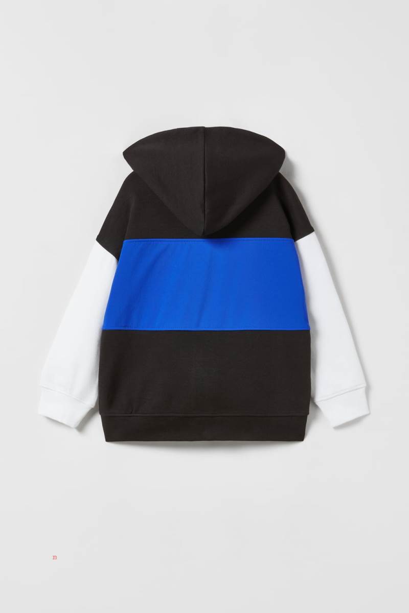 ZARA SPORTY PLUSH COLOUR BLOCK Jacka Pojke Svarta | GSIFA-8971