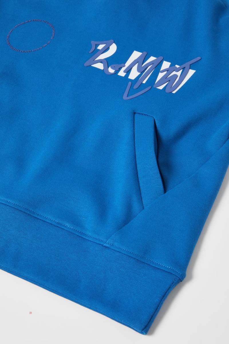 ZARA SPORTY PLUSH Sweatshirt Pojke Blå | PUVIZ-0654