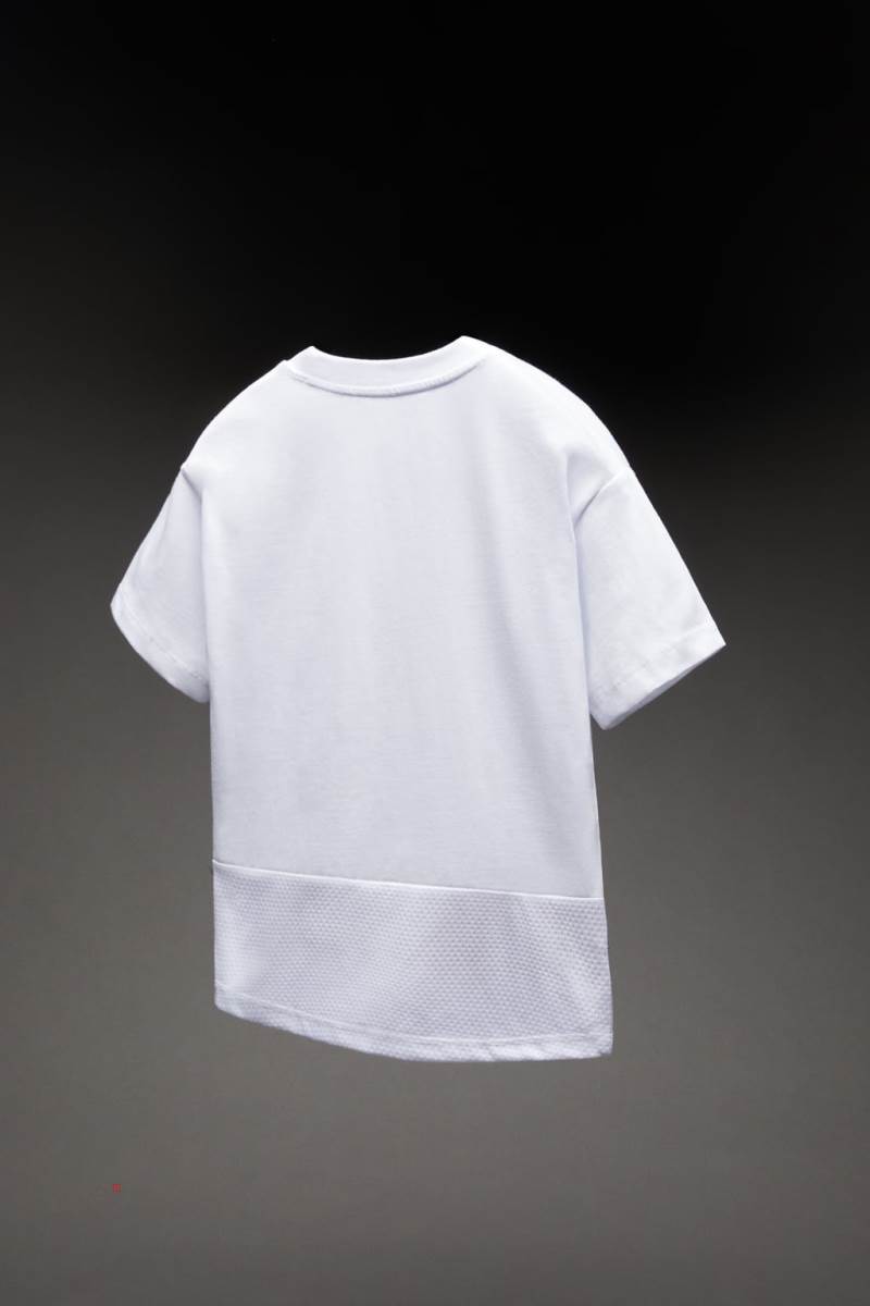 ZARA SPORTY RIPSTOP T-shirt Pojke Vita | VATLX-7981