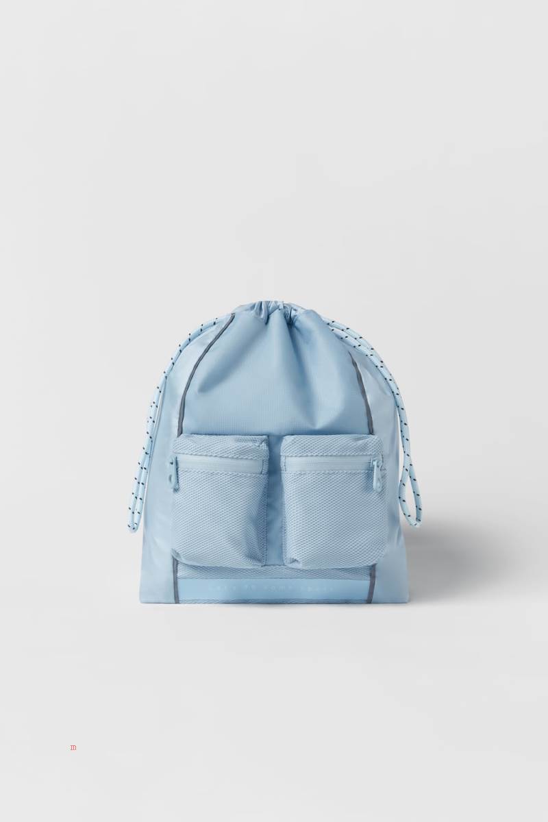 ZARA SPORTY Ryggsäck Tjej Ljusblå | SHKVO-9150
