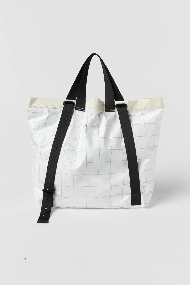 ZARA SPORTY TECHNICAL BAG Handväska Tjej Vita | IFRGT-1670