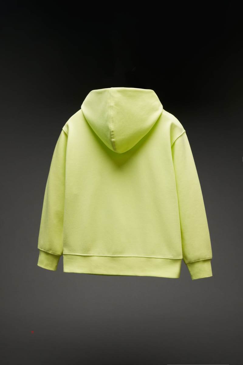 ZARA SPORTY WITH ZIPS Hoodie Pojke Ljusgula | WJSKE-3709