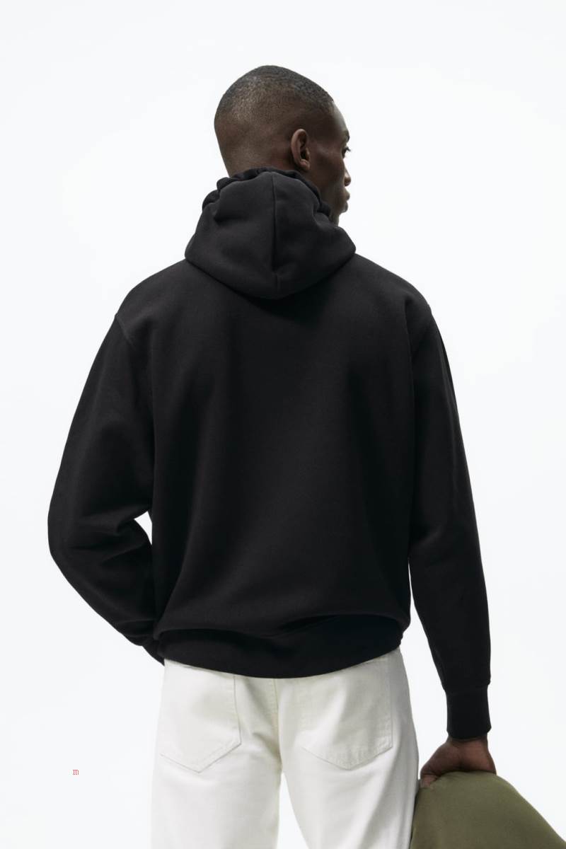 ZARA STEVE MCQUEEN ™ Hoodie Herr Svarta | UEMRB-4732