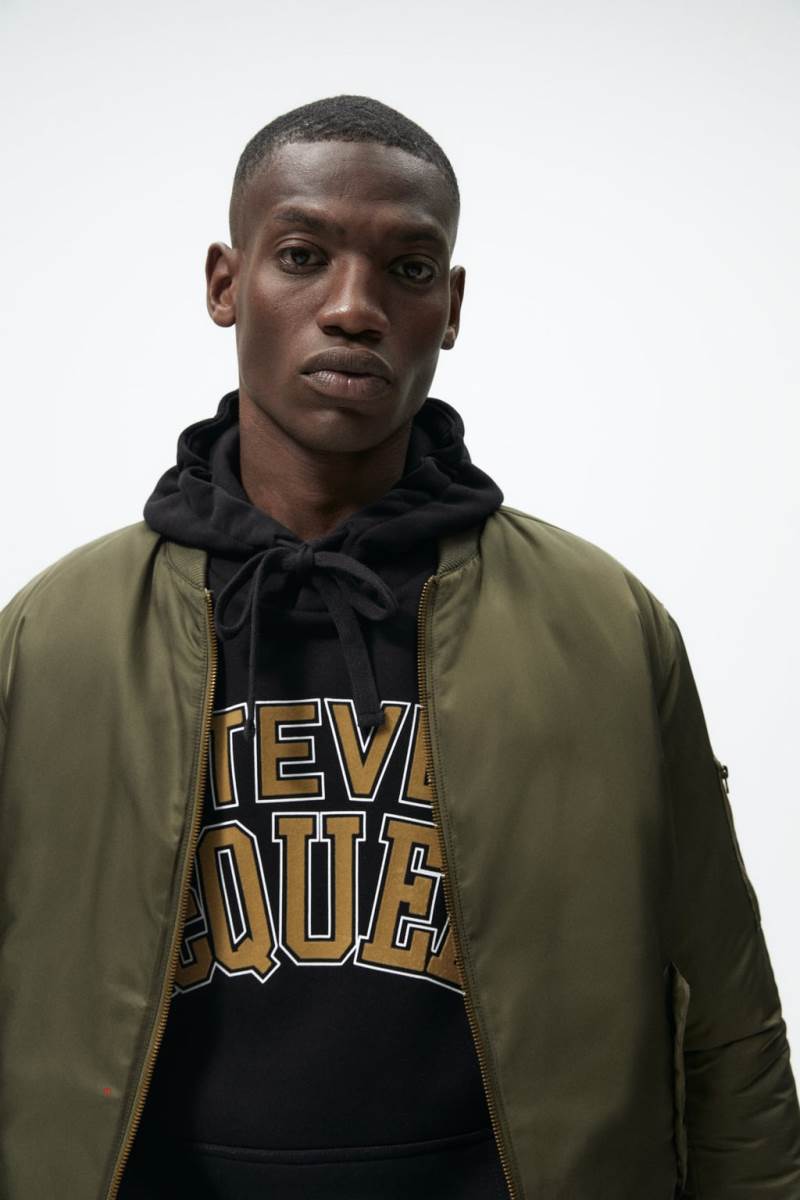 ZARA STEVE MCQUEEN ™ Hoodie Herr Svarta | UEMRB-4732