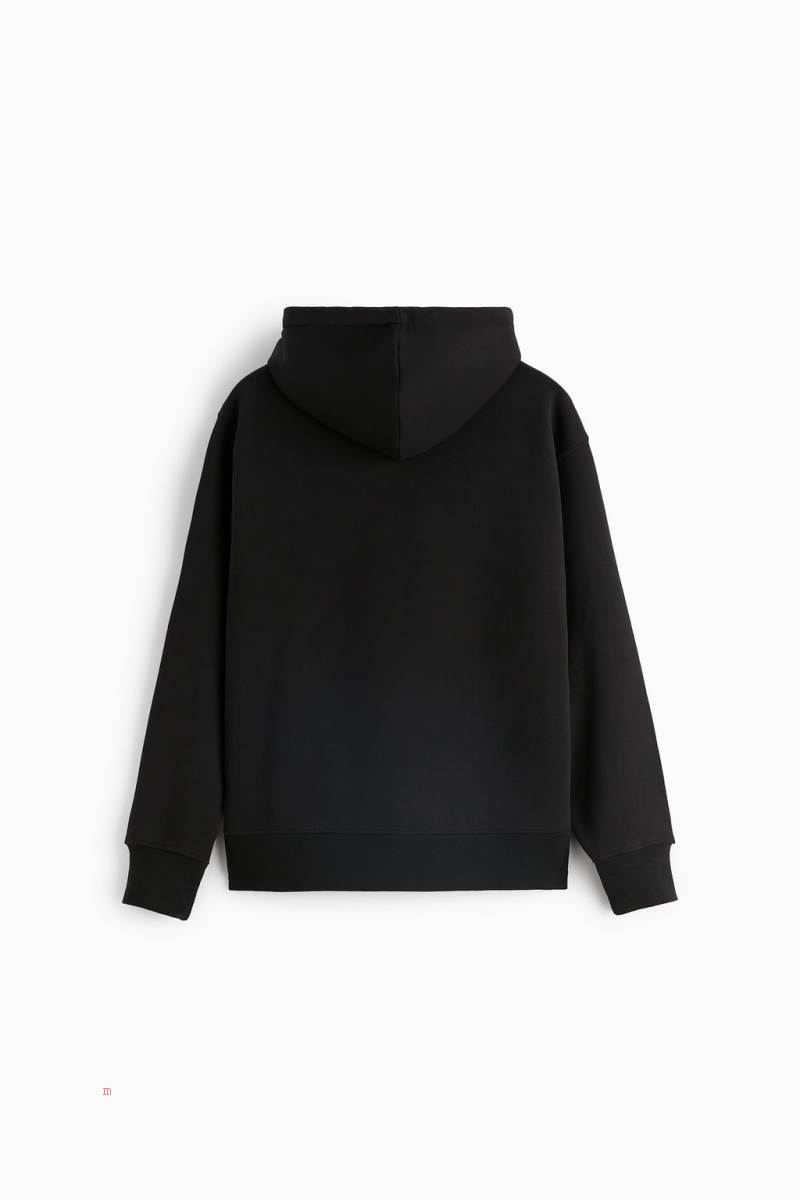ZARA STEVE MCQUEEN ™ Hoodie Herr Svarta | UEMRB-4732
