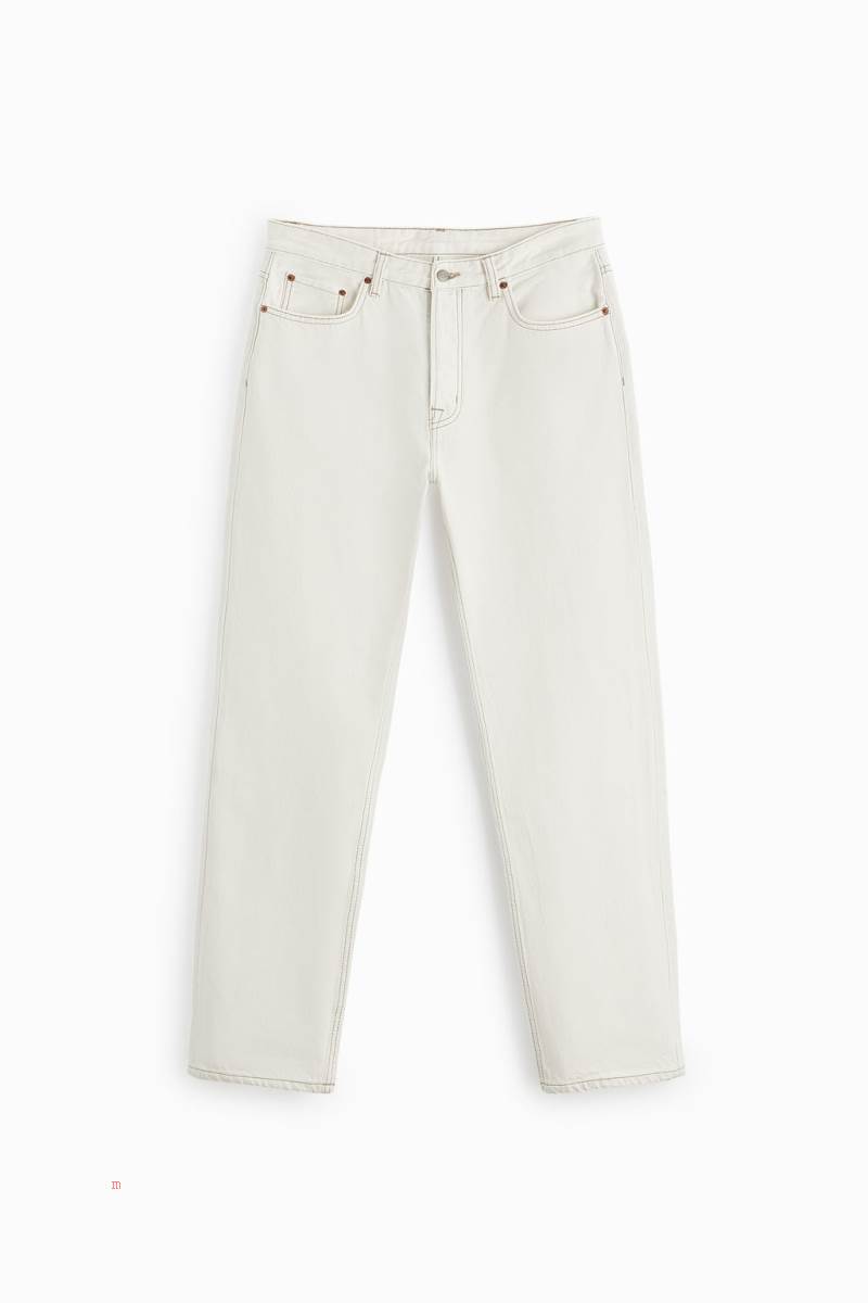 ZARA STRAIGHT FIT Jeans Herr Grå Vita | WZUXS-0927