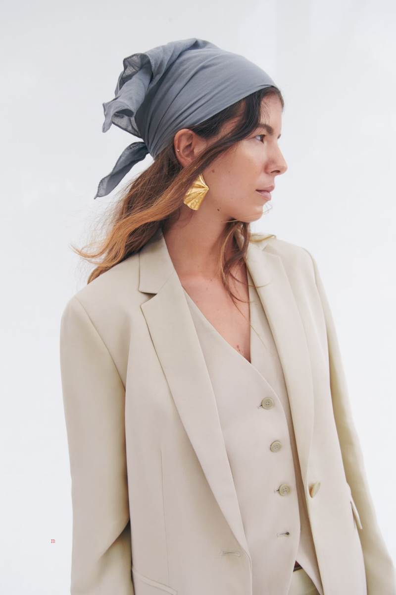 ZARA STRAIGHT FIT SINGLE-BUTTON Blazers Dam Bruna | EGSYB-0968