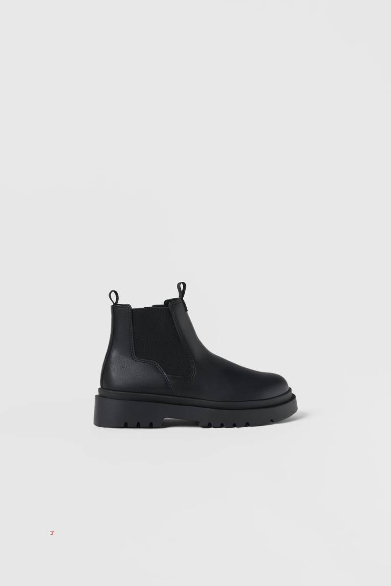 ZARA STRETCH Ankelboots Pojke Svarta | YDFIA-5137