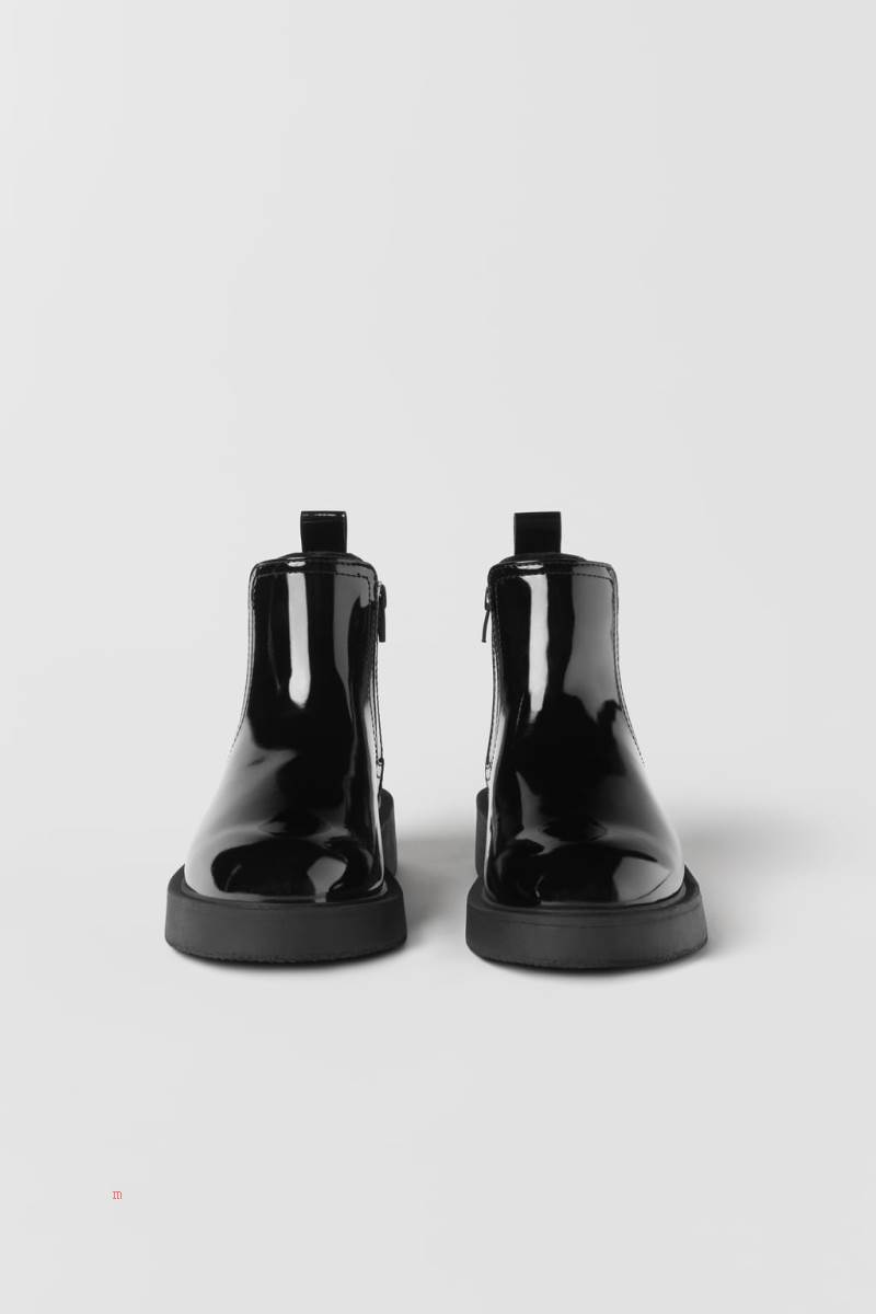 ZARA STRETCH Ankelboots Tjej Svarta | AZBWL-3159