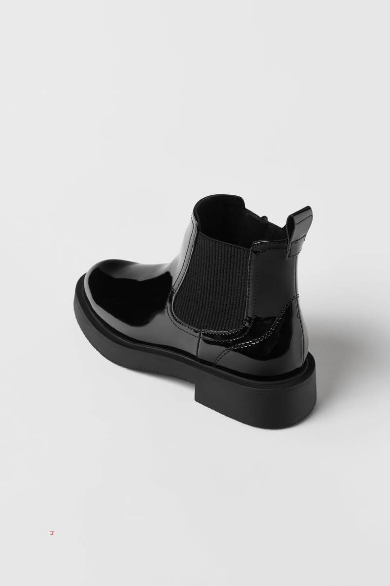ZARA STRETCH Ankelboots Tjej Svarta | AZBWL-3159