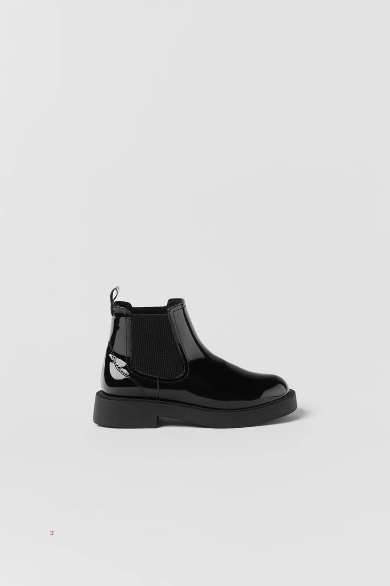 ZARA STRETCH Ankelboots Tjej Svarta | AZBWL-3159