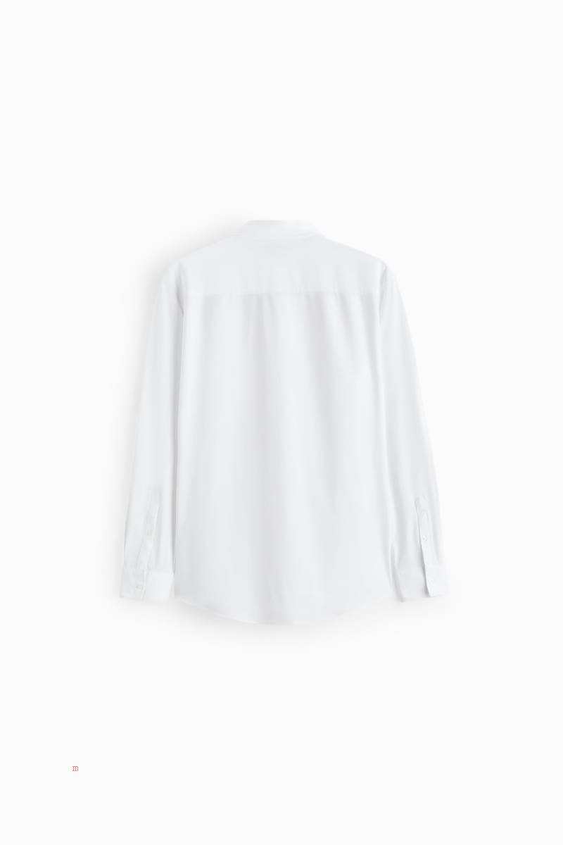 ZARA STRETCH Skjorta Herr Vita | EUGHZ-9365