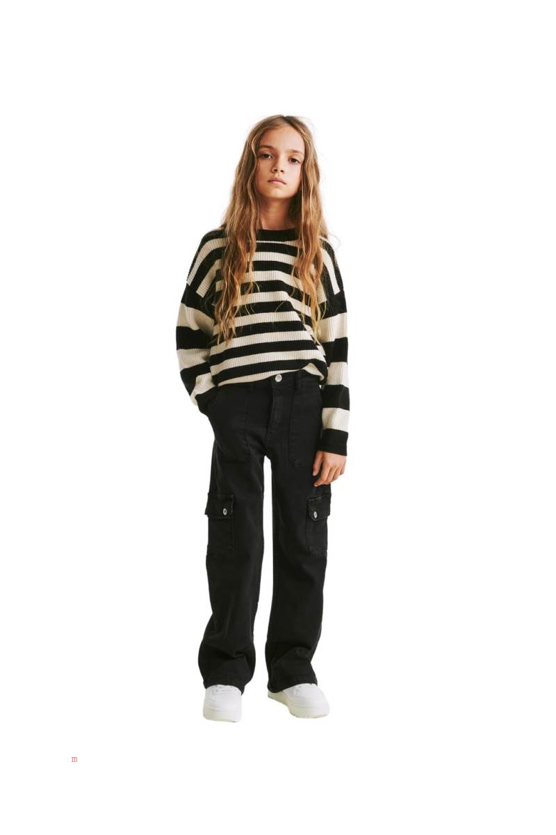ZARA STRIPED KNIT Tröjor Tjej Stripes | GKZNJ-2038