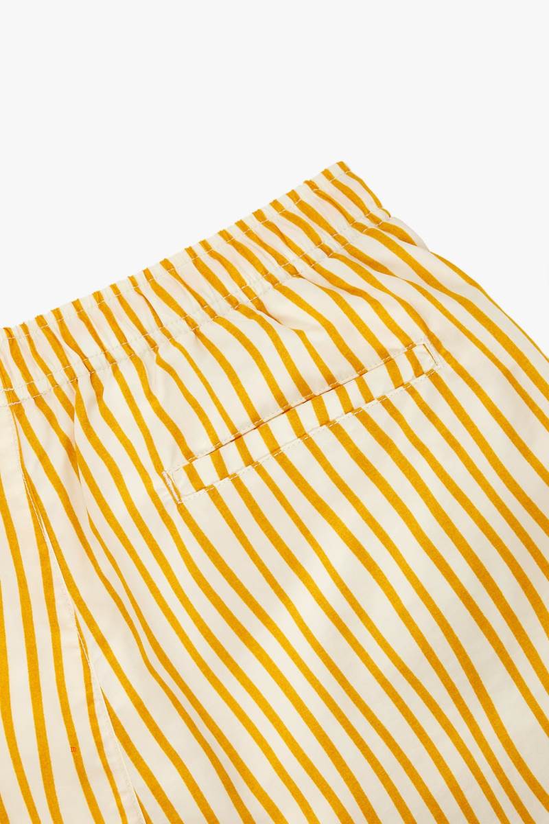 ZARA STRIPED PRINT SWIMMING TRUNKS Badkläder Herr Gula | SWVLQ-8192