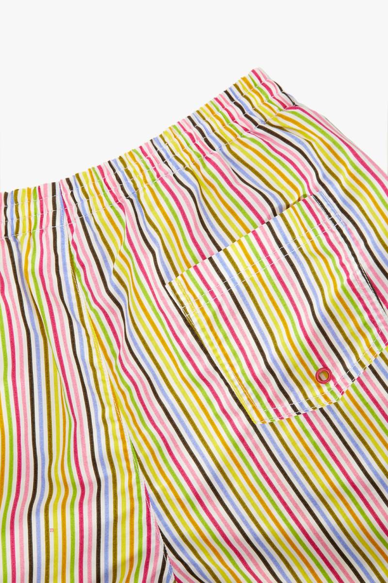 ZARA STRIPED PRINT SWIMMING TRUNKS Badkläder Herr Bruna | UXSKW-7395