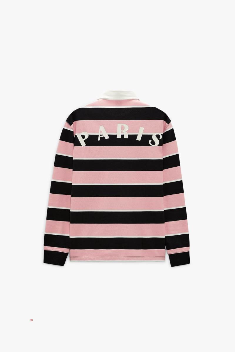 ZARA STRIPED WITH PATCH Piketröja Herr Khaki | JSKZL-8695