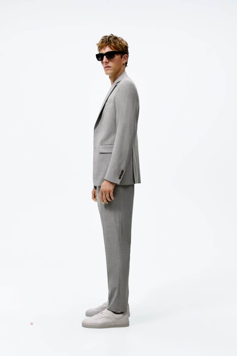 ZARA SUIT Blazers Herr Grå | VEYUN-4162