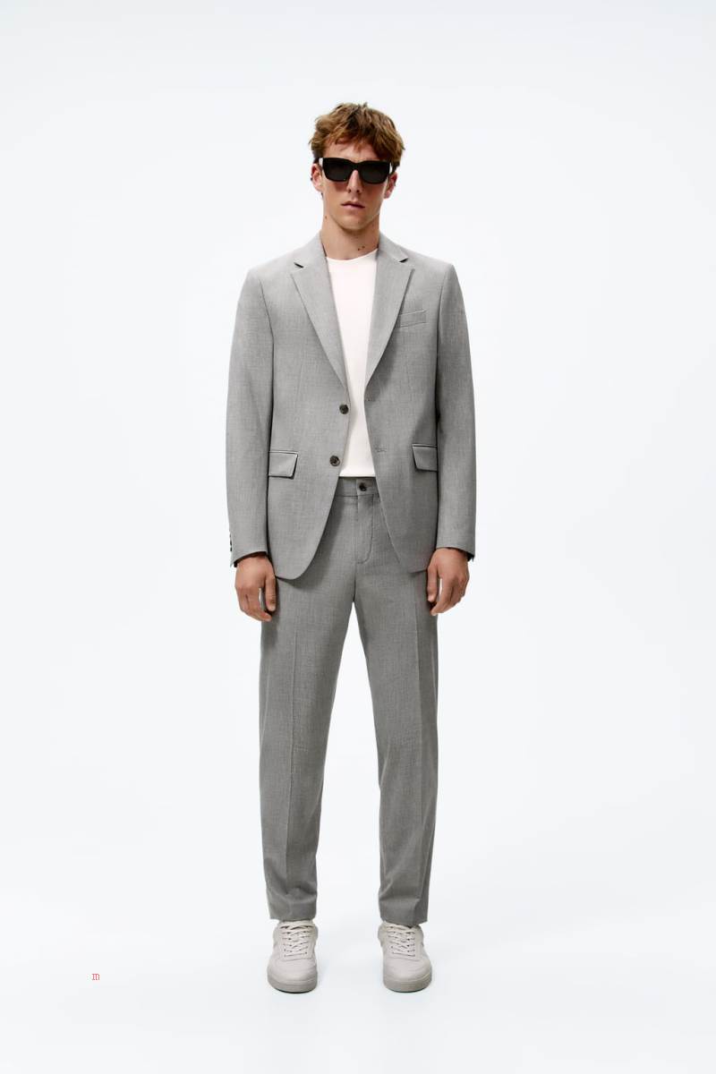 ZARA SUIT Blazers Herr Grå | VEYUN-4162