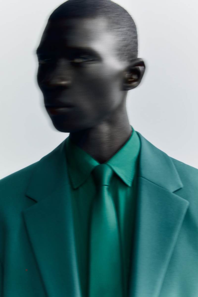 ZARA SUIT Blazers Herr Gröna | BHOTM-4069