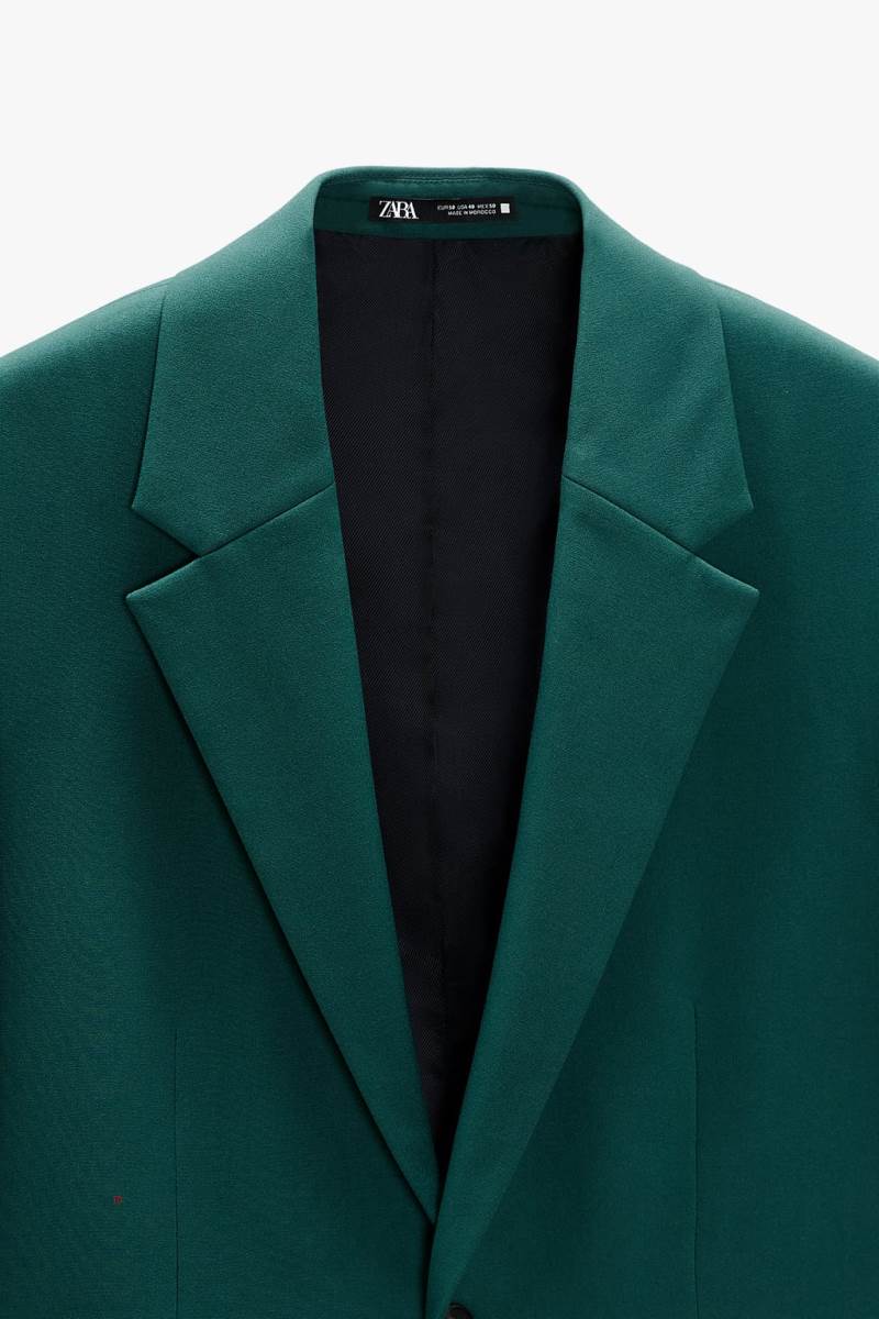 ZARA SUIT Blazers Herr Gröna | BHOTM-4069