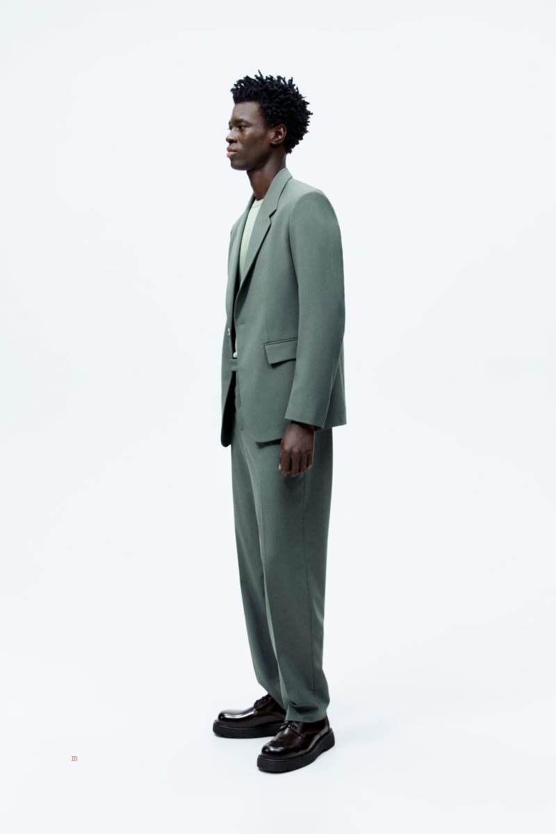 ZARA SUIT Blazers Herr Gröna | ZWGQS-1872