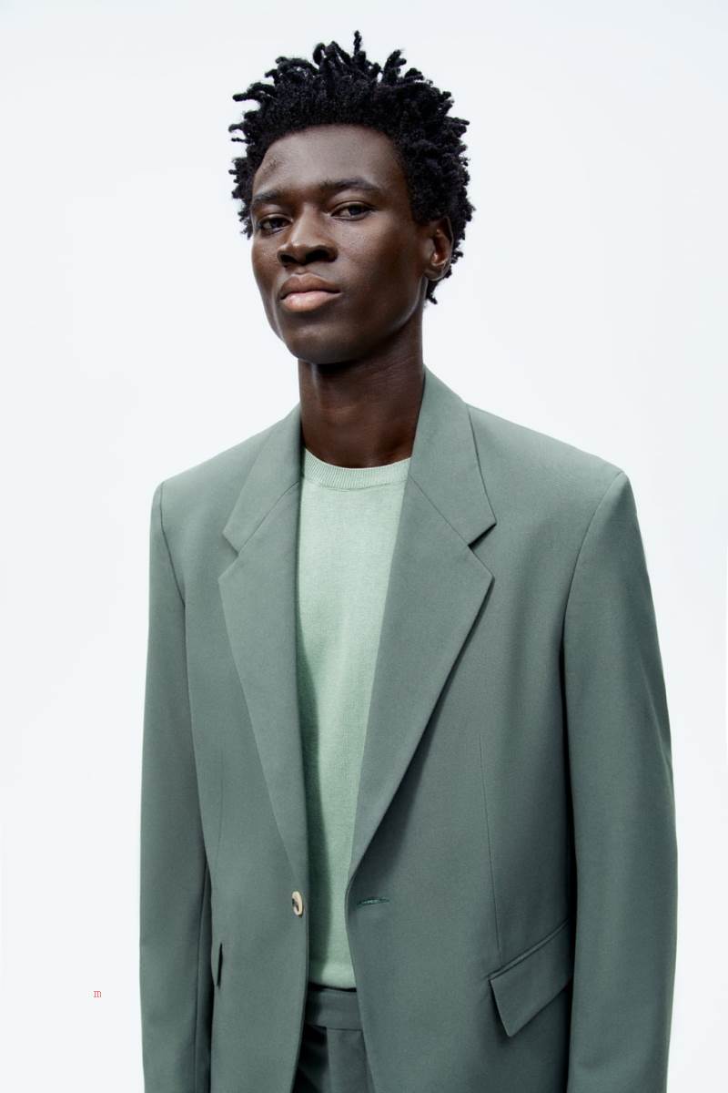 ZARA SUIT Blazers Herr Gröna | ZWGQS-1872