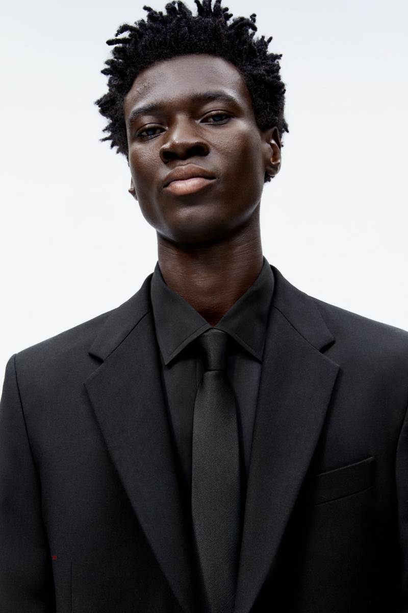 ZARA SUIT Blazers Herr Svarta | ZHYCT-8642