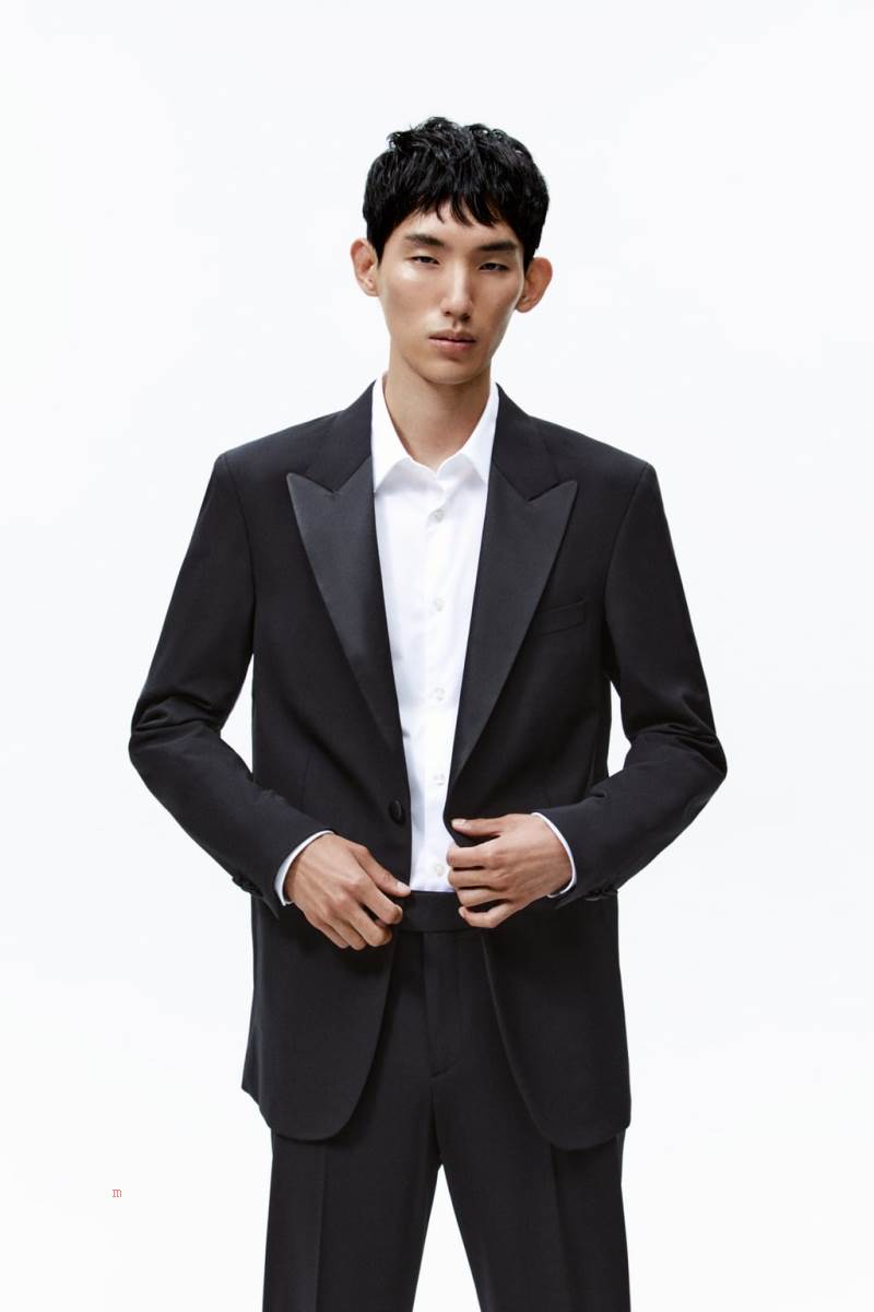ZARA SUIT DINNER Jacka Herr Svarta | YSLMP-3071