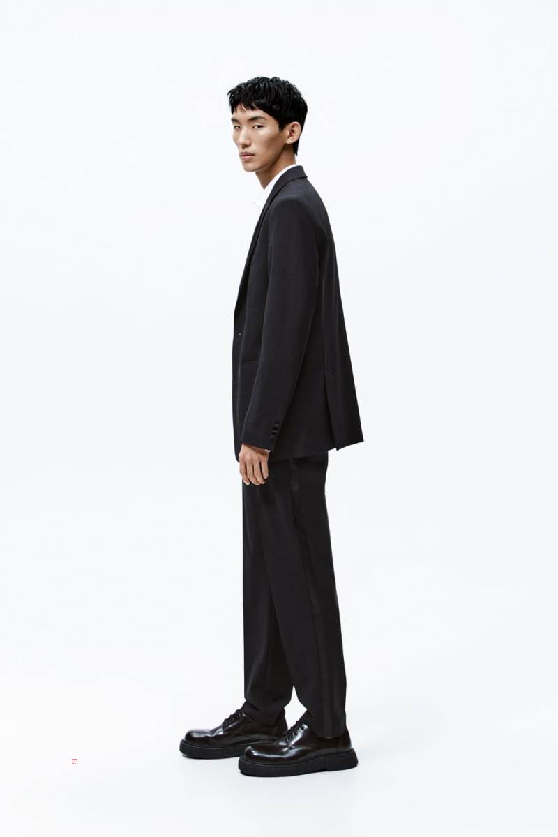 ZARA SUIT DINNER Jacka Herr Svarta | YSLMP-3071