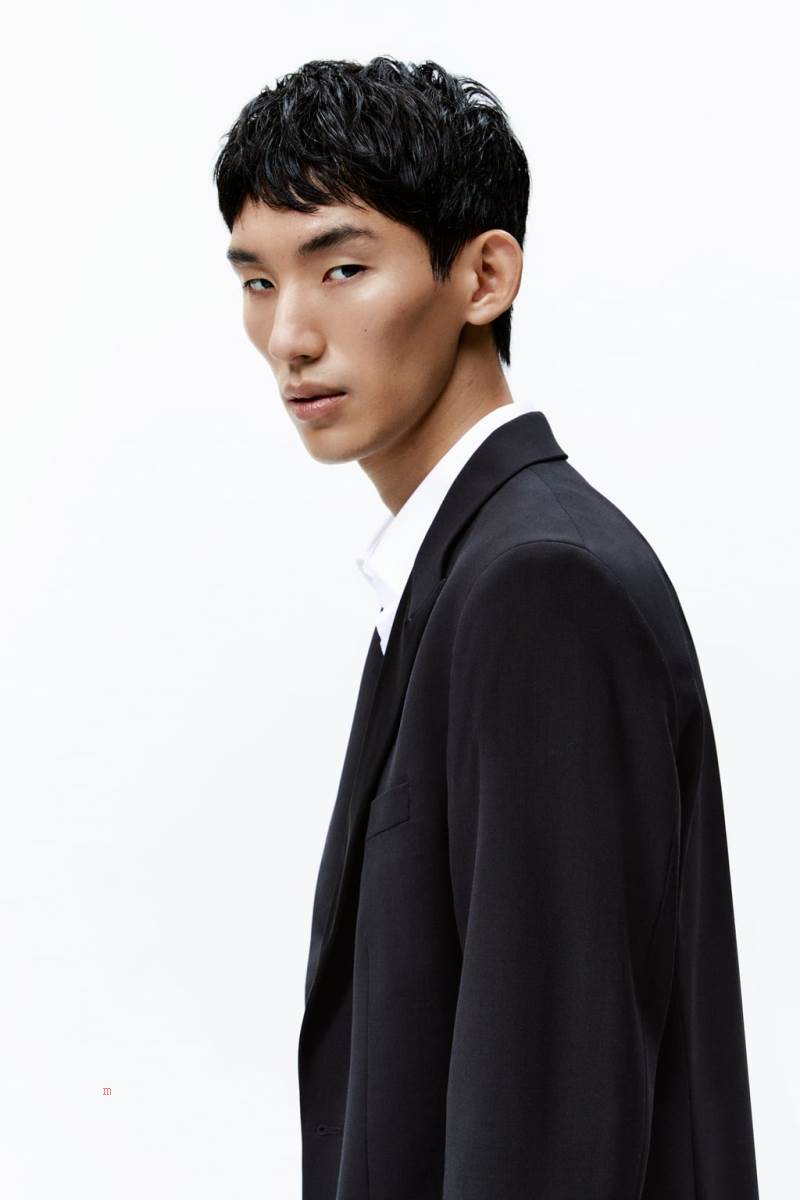 ZARA SUIT DINNER Jacka Herr Svarta | YSLMP-3071