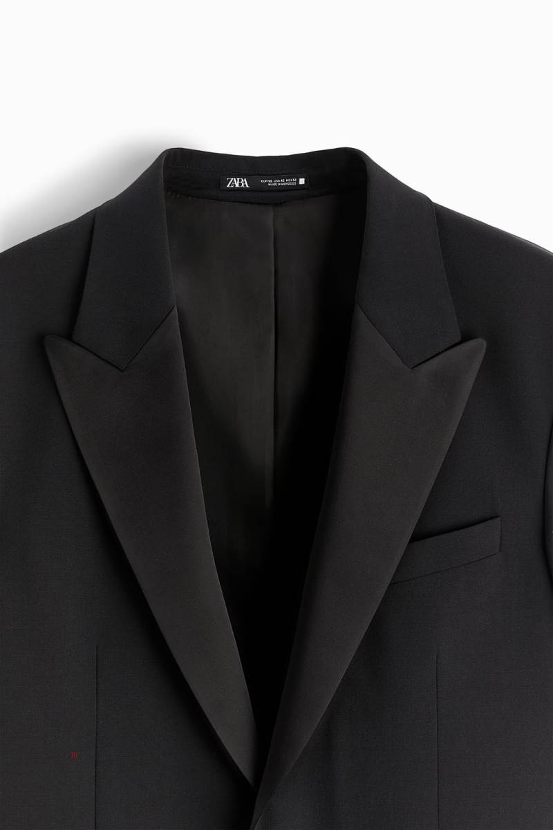 ZARA SUIT DINNER Jacka Herr Svarta | YSLMP-3071