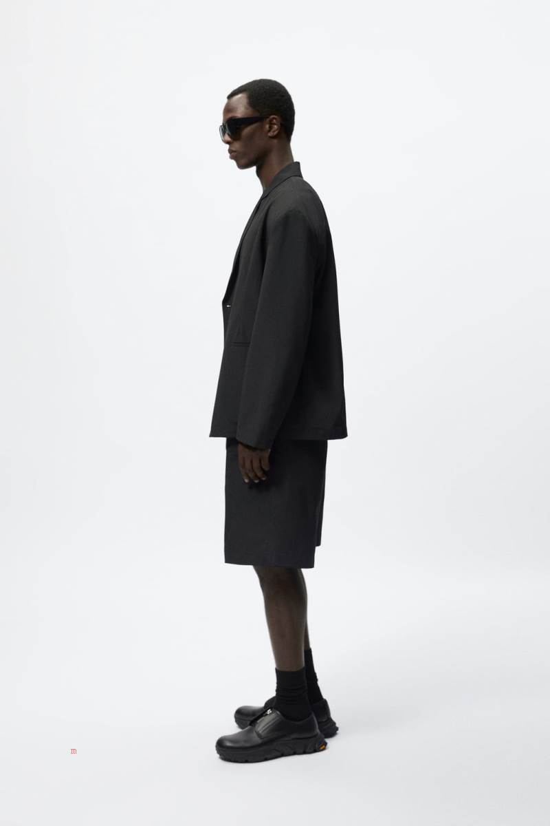 ZARA SUIT TECHNICAL Blazers Herr Svarta | MRNXV-6732