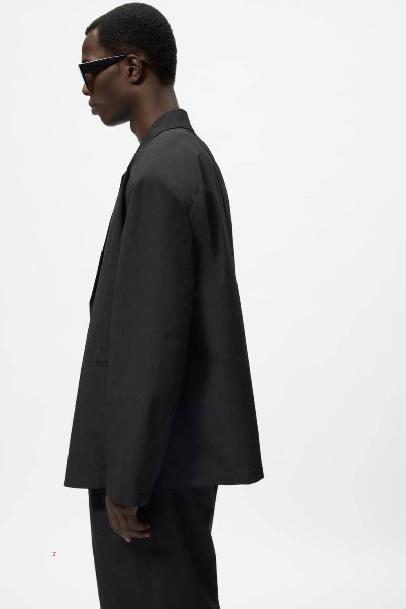 ZARA SUIT TECHNICAL Blazers Herr Svarta | MRNXV-6732