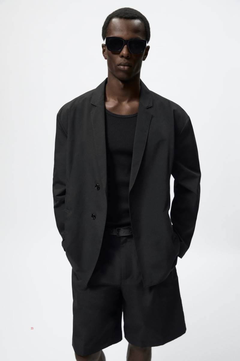 ZARA SUIT TECHNICAL Blazers Herr Svarta | MRNXV-6732