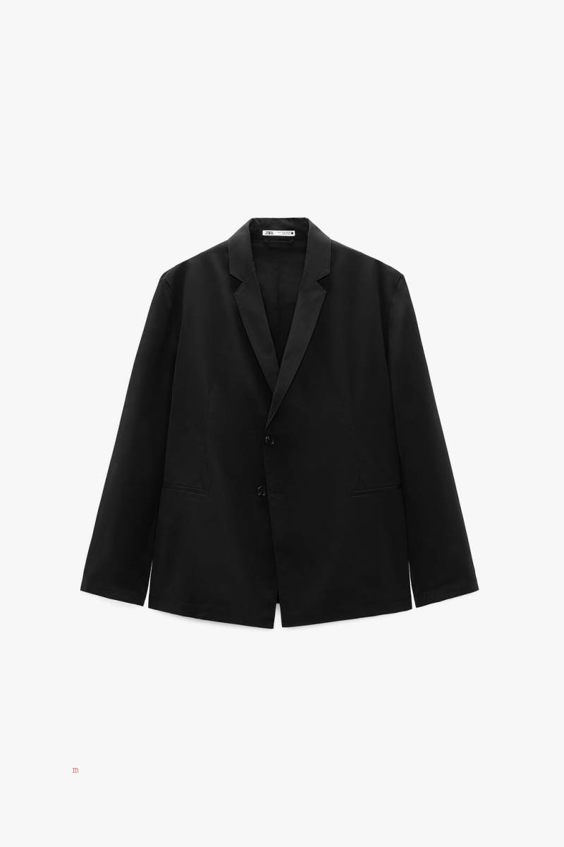 ZARA SUIT TECHNICAL Blazers Herr Svarta | MRNXV-6732