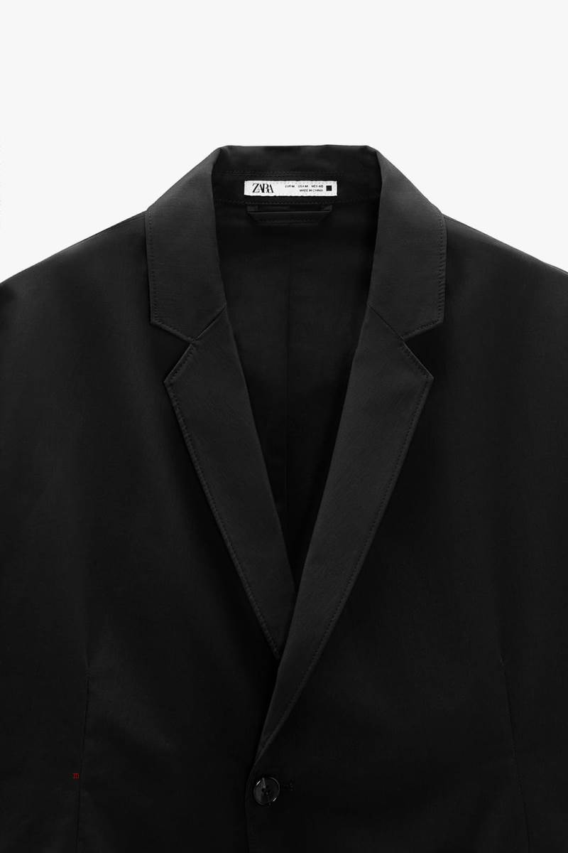ZARA SUIT TECHNICAL Blazers Herr Svarta | MRNXV-6732