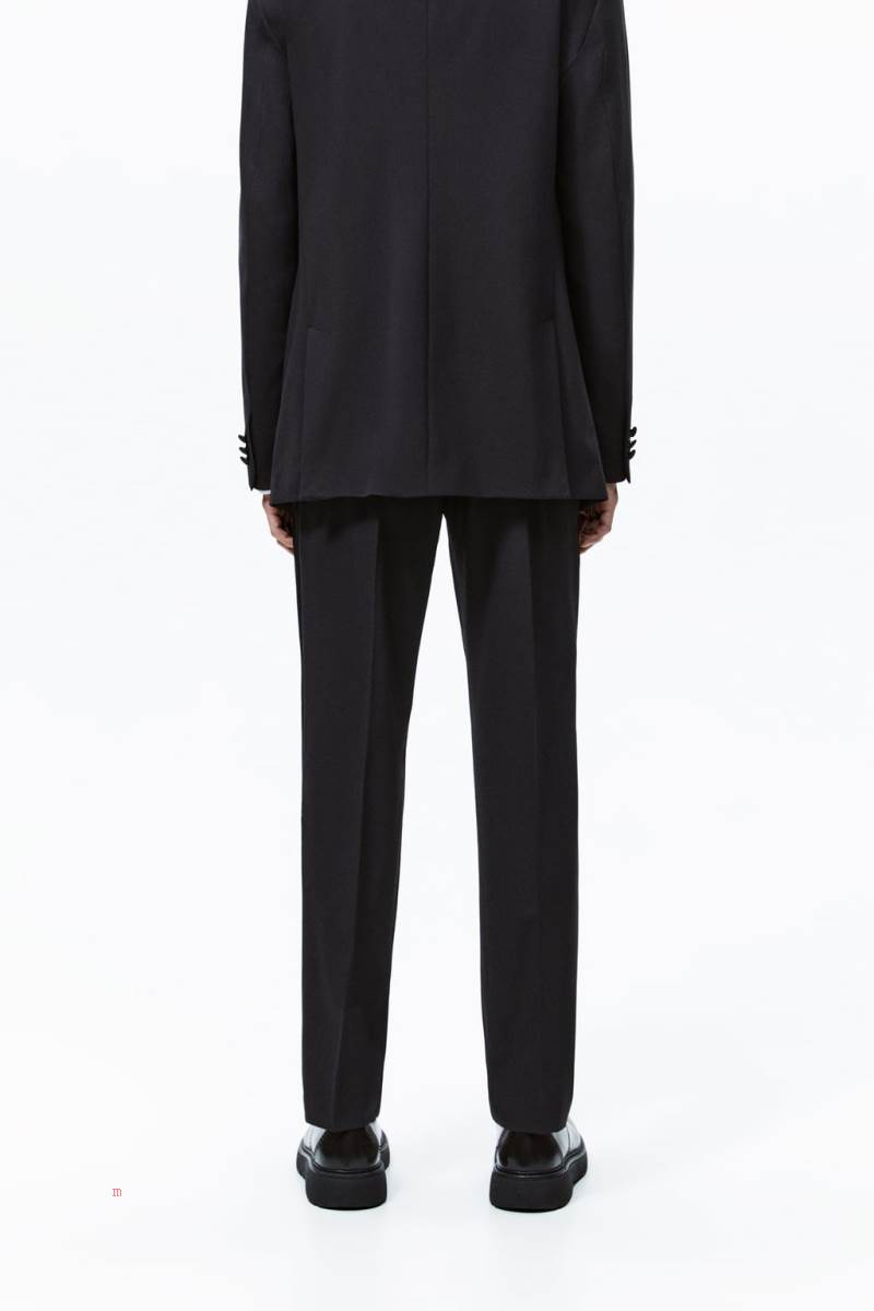 ZARA SUIT TUXEDO Byxor Herr Svarta | CMKYX-4032