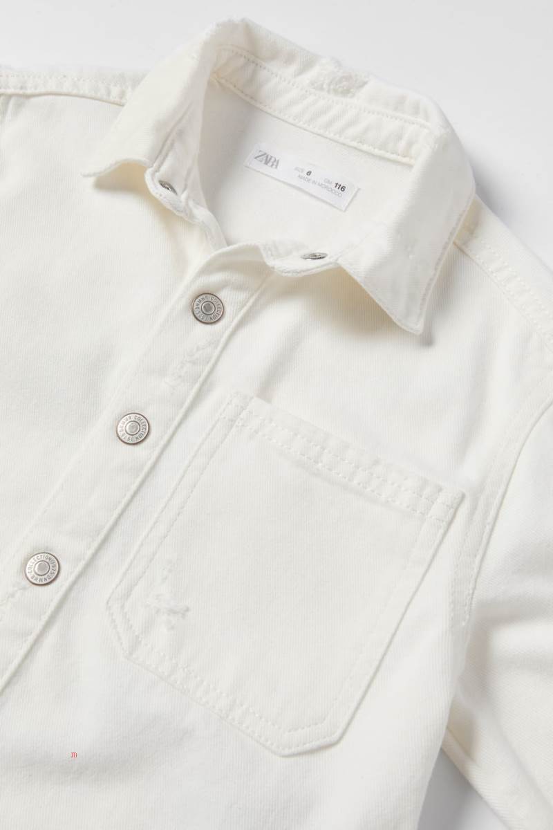 ZARA SUNSET TWILL Övertröja Pojke Vita | FJLOB-2017