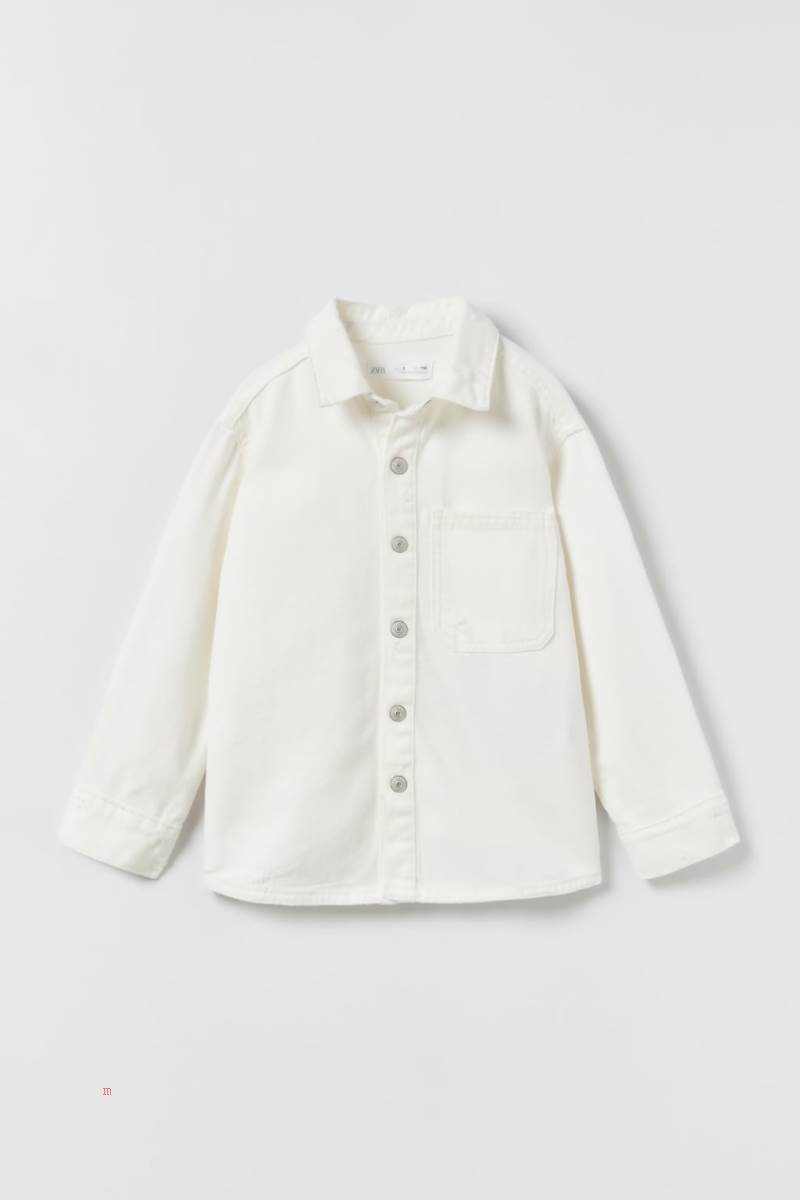 ZARA SUNSET TWILL Övertröja Pojke Vita | FJLOB-2017