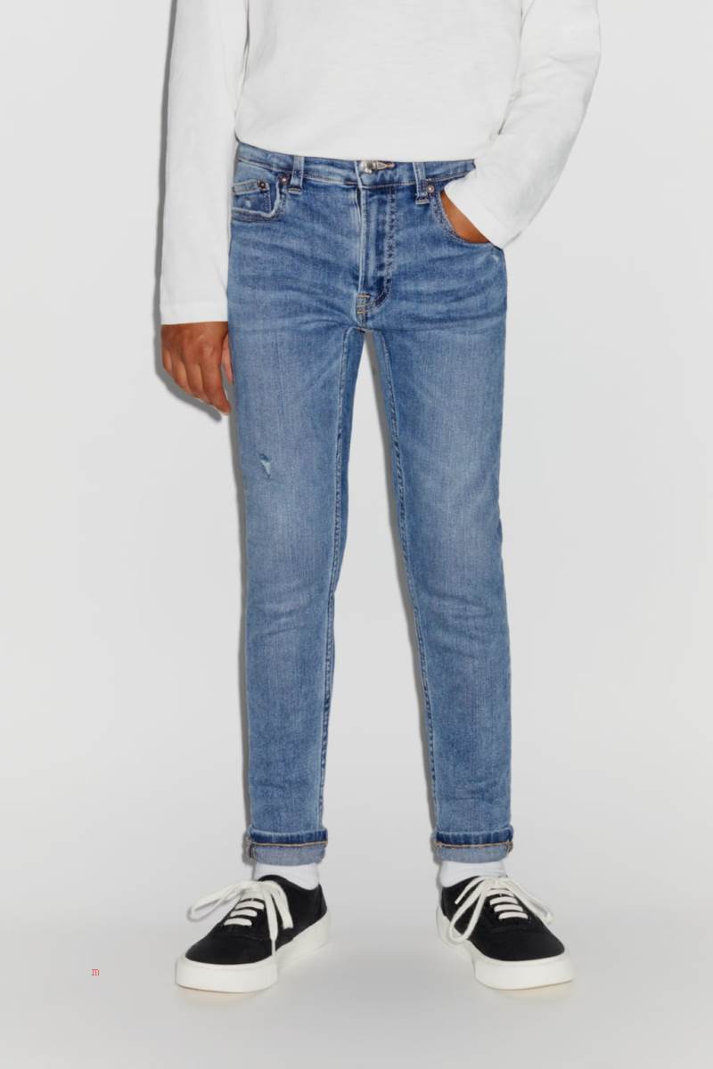 ZARA SUPER ELASTIC PREMIUM Jeans Pojke Blå | XQTWI-4037