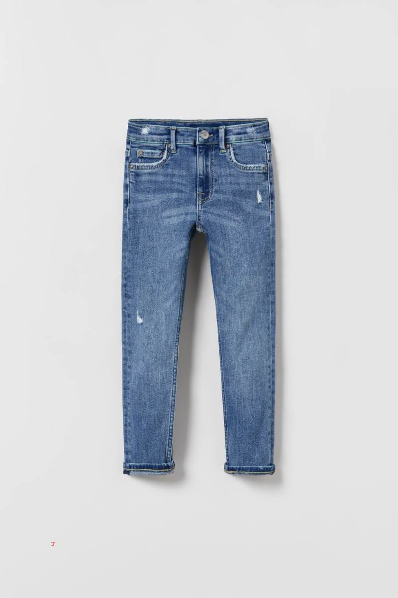ZARA SUPER ELASTIC PREMIUM Jeans Pojke Blå | XQTWI-4037