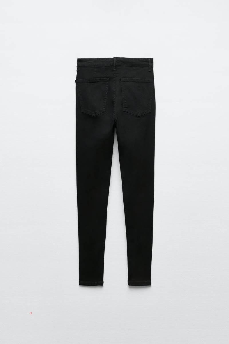 ZARA SUPER ELASTIC TRF JEGGINGS Jeans Dam Svarta | EAQTH-0369