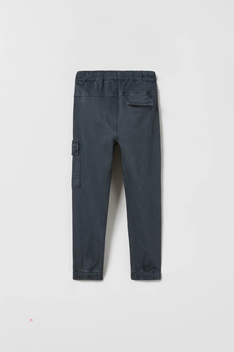ZARA SUPER STRETCH CARGO Mjukisbyxor Pojke Mörkgrå | WLQTA-1924