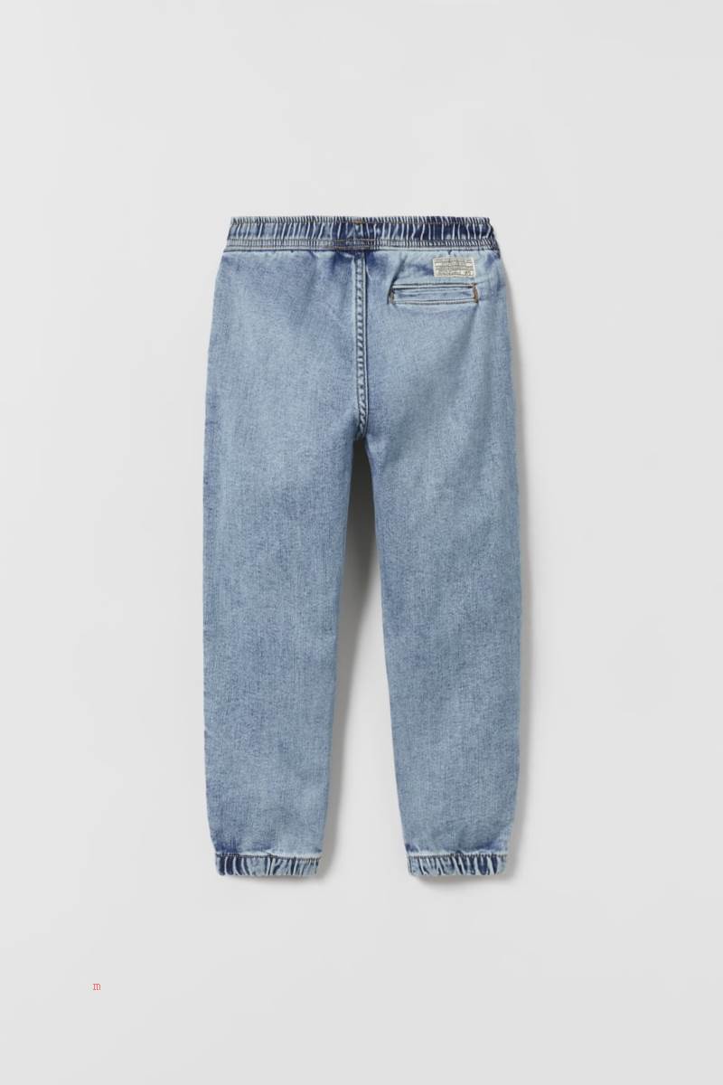 ZARA SUPER STRETCH JOGGER Jeans Pojke Ljusblå | BSKJC-4890