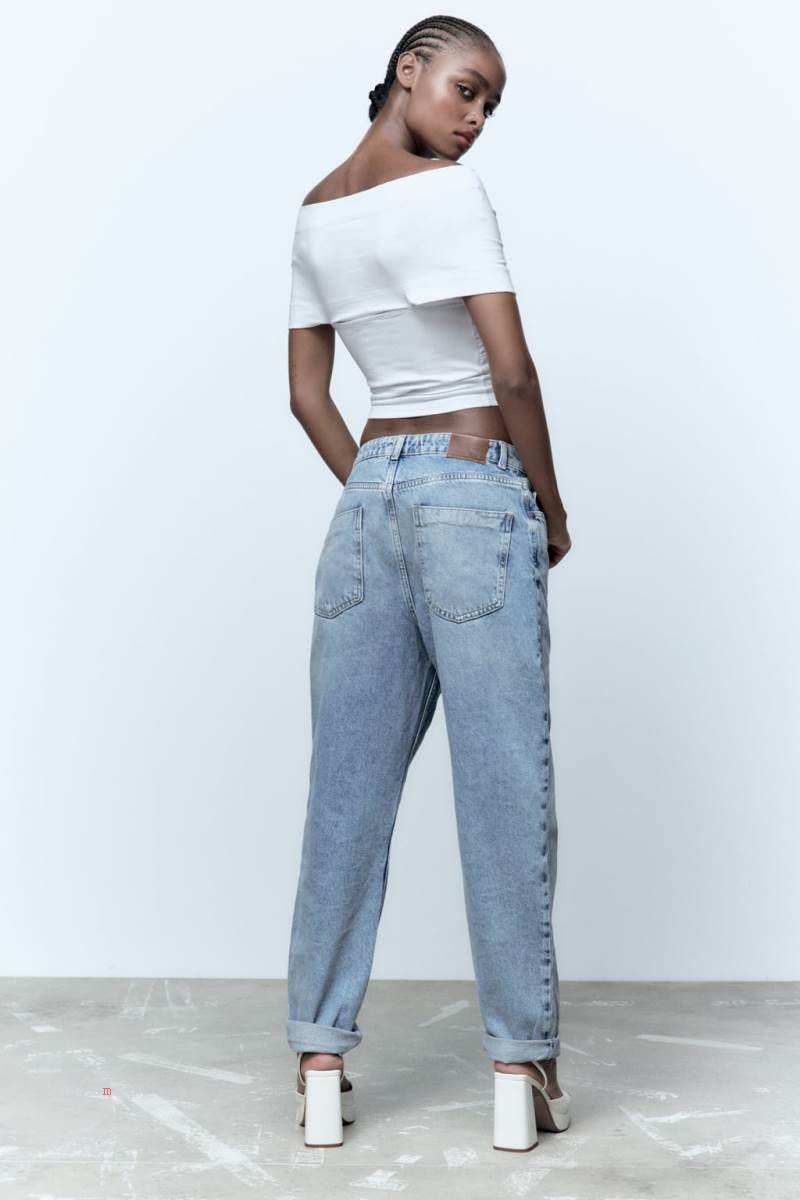 ZARA SURPLICE T-shirt Dam Vita | KGILB-2849