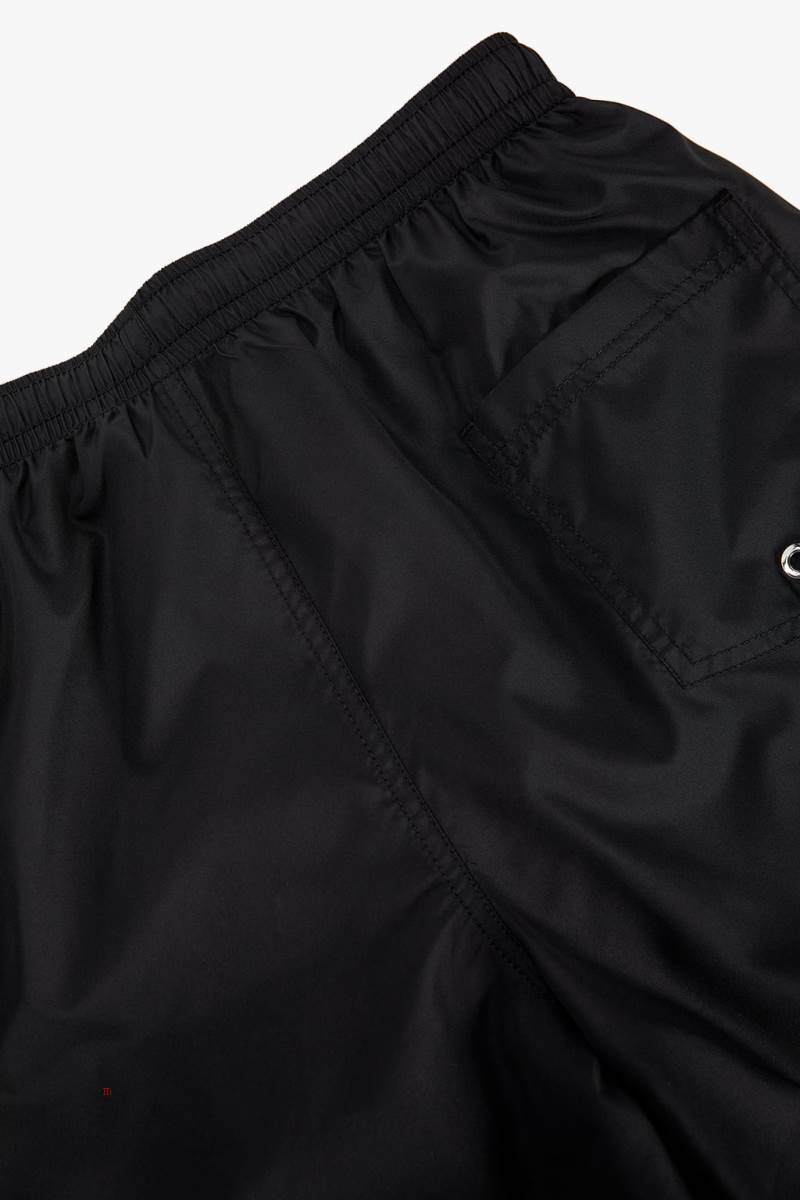 ZARA SWIMMING TRUNKS WITH TRIMS Badkläder Herr Svarta | MQKSB-3105