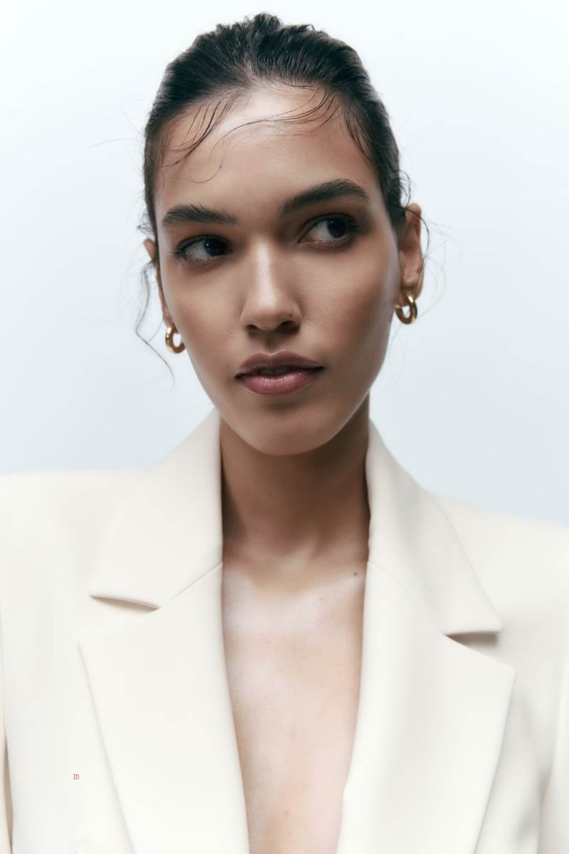 ZARA TAILORED BUTTONED Blazers Dam Grå Vita | SYRZT-1428