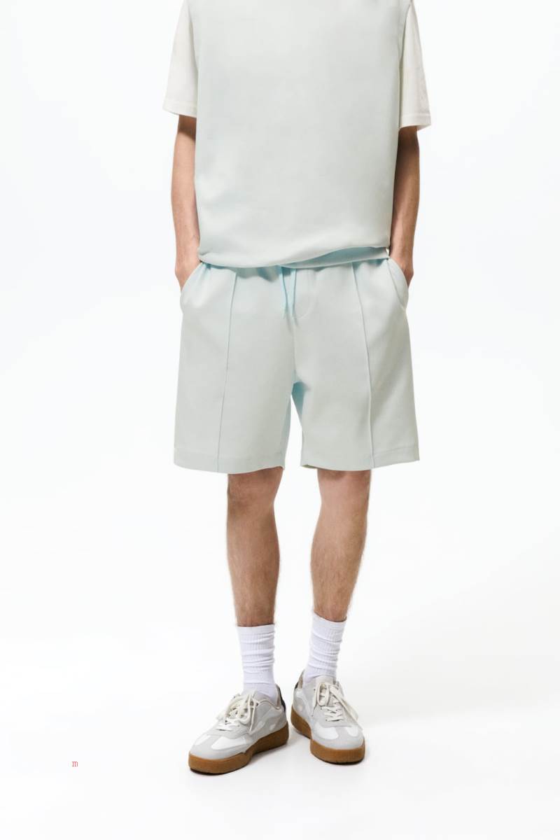 ZARA TECHNICAL BERMUDA Mjukisbyxor Herr Blå | JDHZB-4251